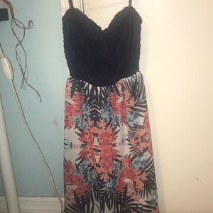 Semi backless dress